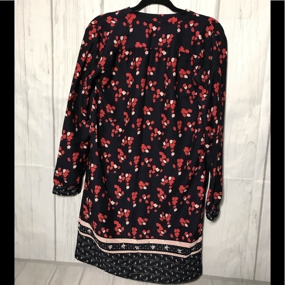 Loft long sleeve floral print dress size Small D23 - Picture 4 of 4
